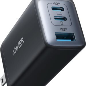 Anker 65W Cargador Tipo C de 3 Puertos, Portatil y Plegable
